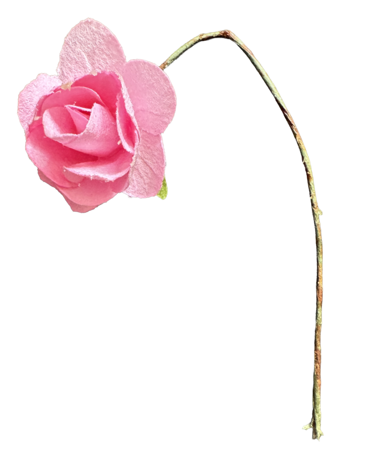 Flor de papel rosa