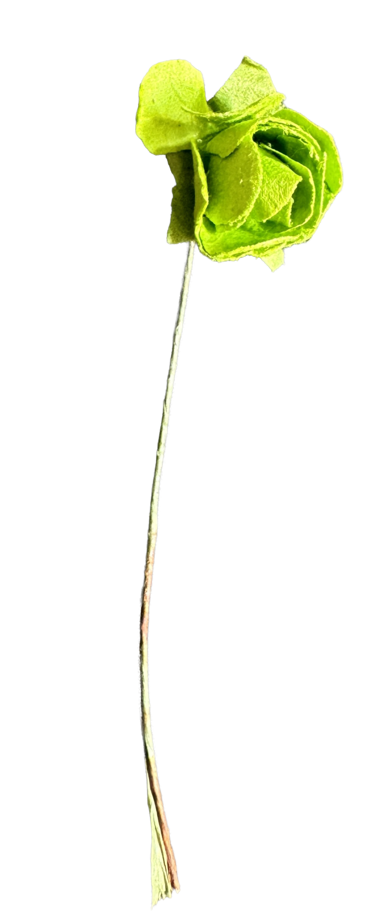 Flor de papel verde