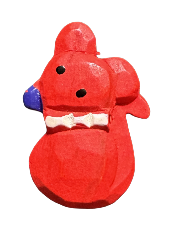 Figura ratón rojo