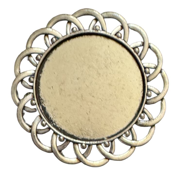 Abalorio Flor de metal