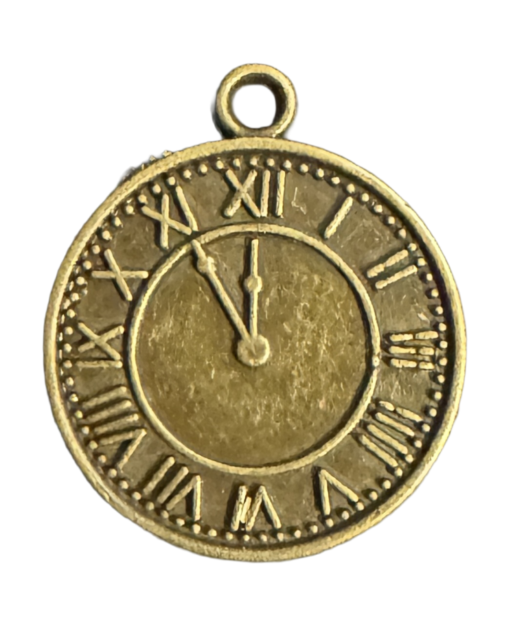 Reloj de metal bronce