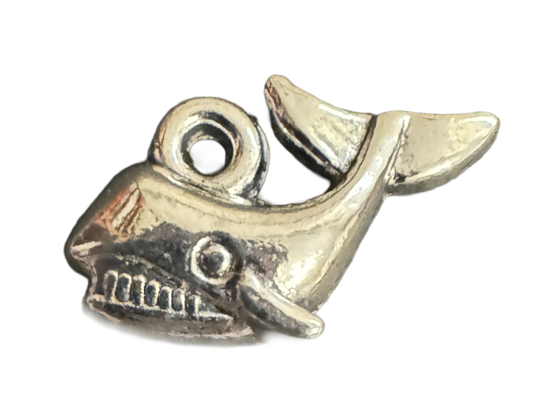 Abalorio ballena de metal
