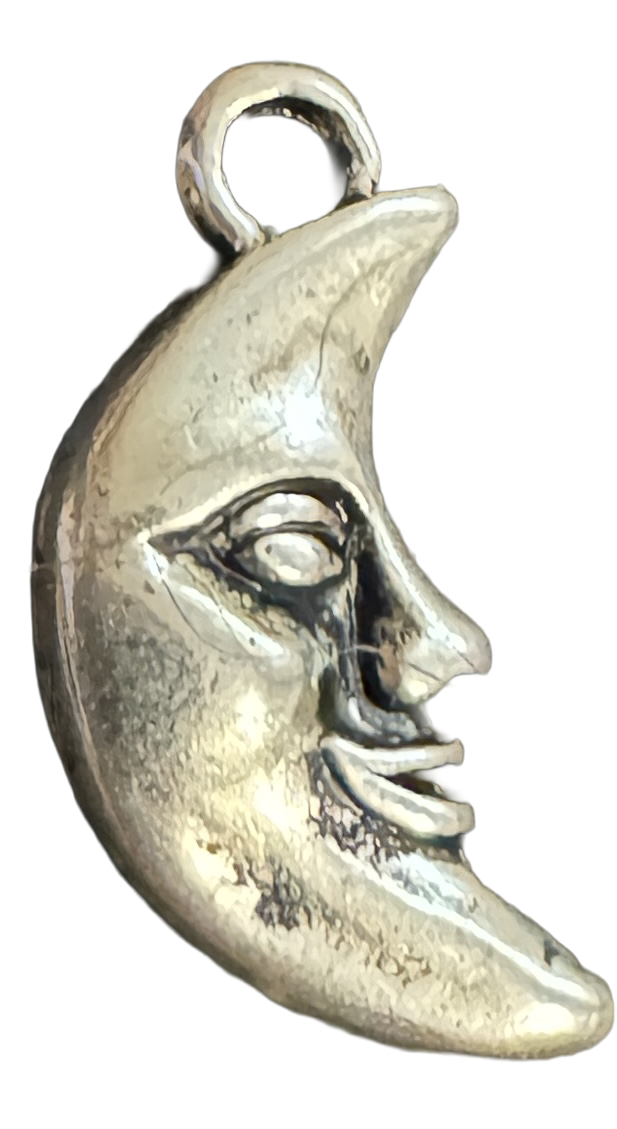 Abalorio luna de metal