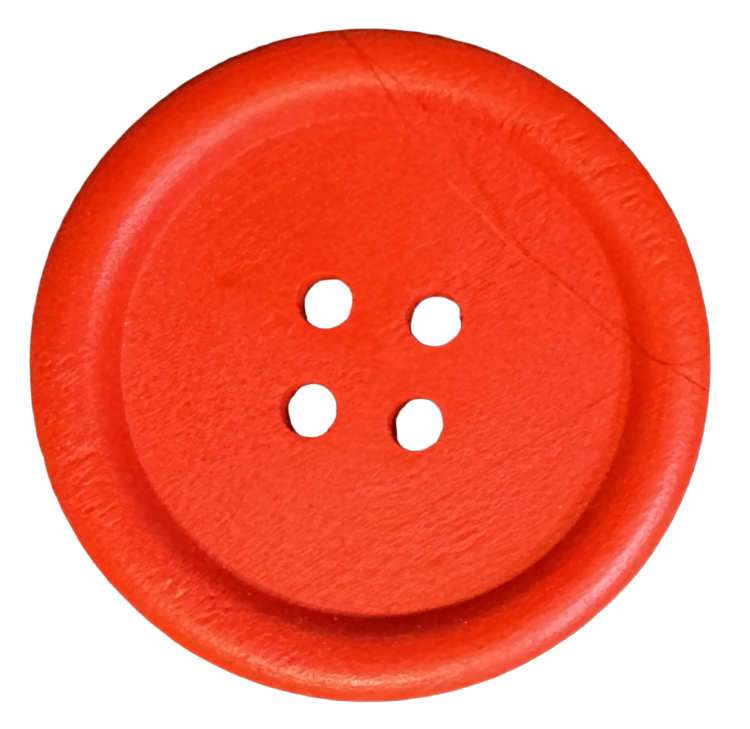 Botón de madera rojo