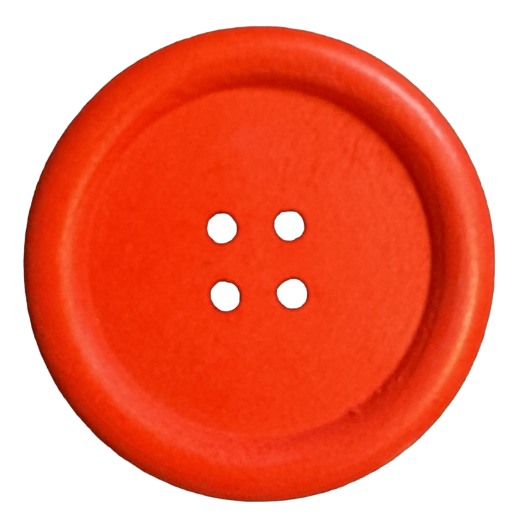 Botón de madera rojo