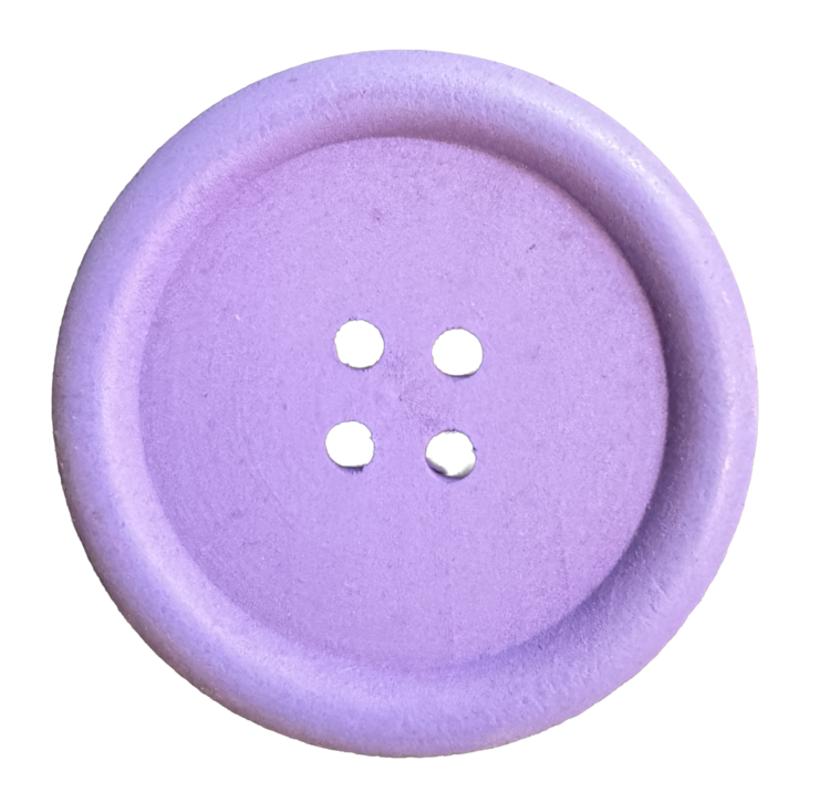 Botón de madera morado