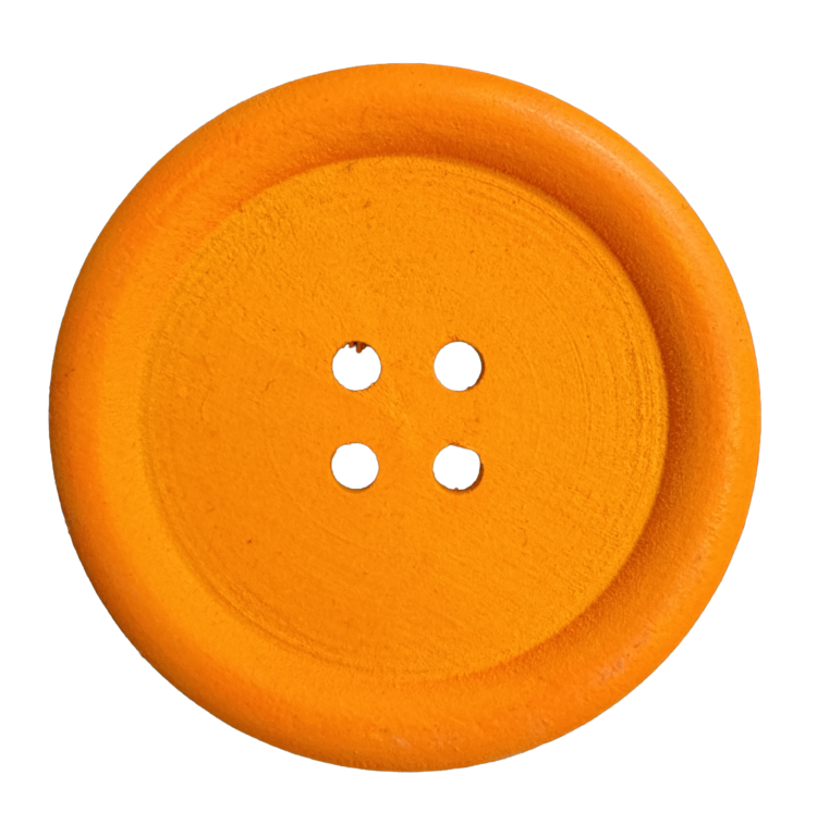 Botón de madera naranja