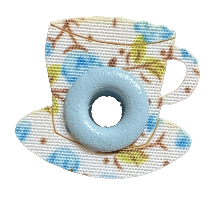Ojal taza azul