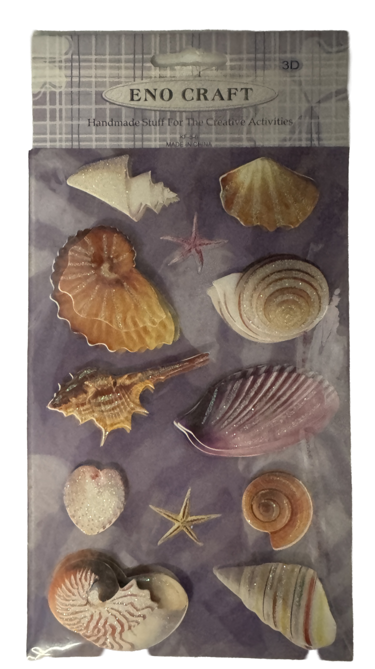Stickers caracolas marinas