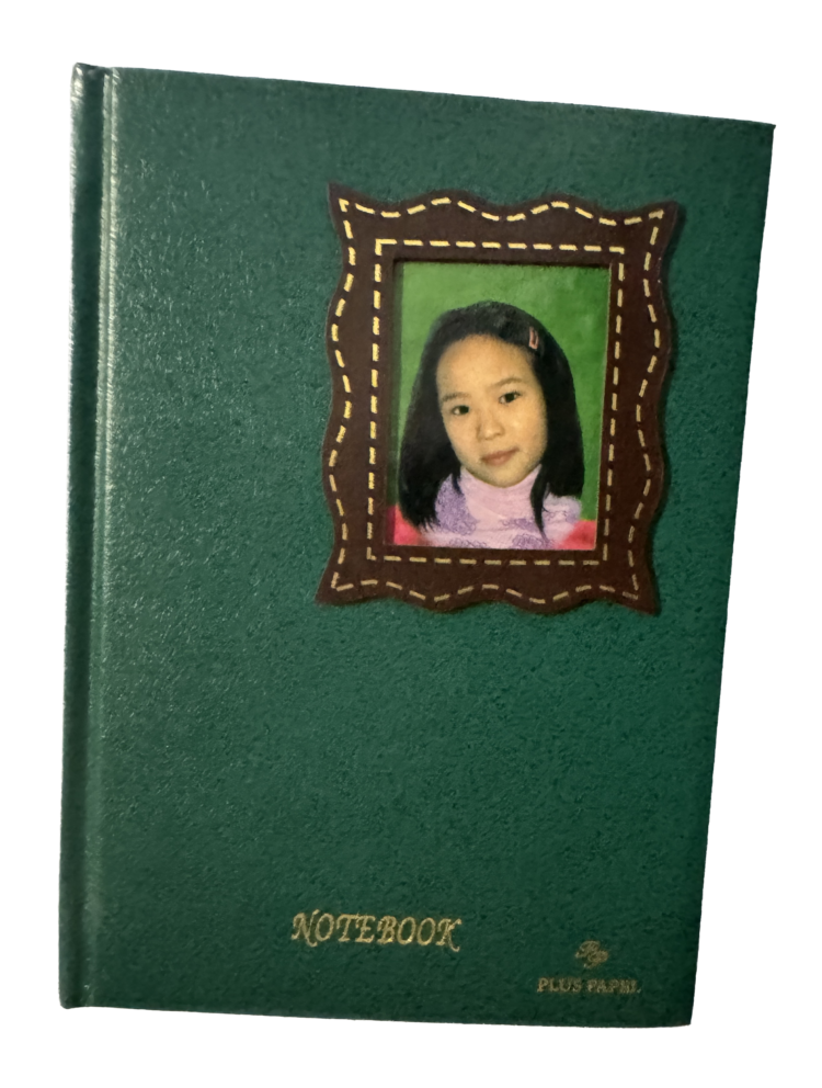 Libreta libro diseño foto verde