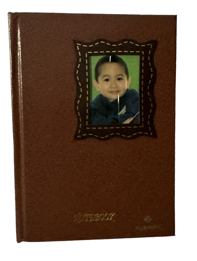 Libreta libro marrón diseño foto