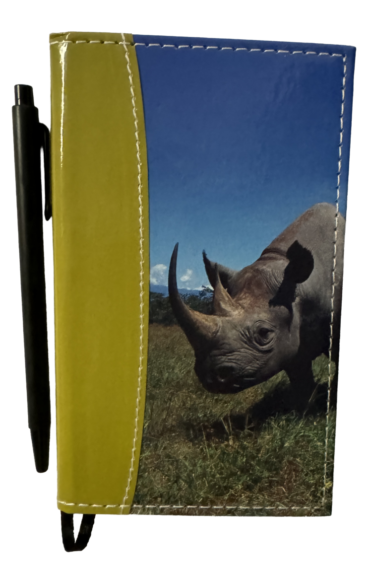 Libreta notas animales con bolígrafo