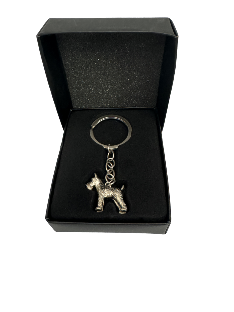 Llavero metal perro Schnauzer