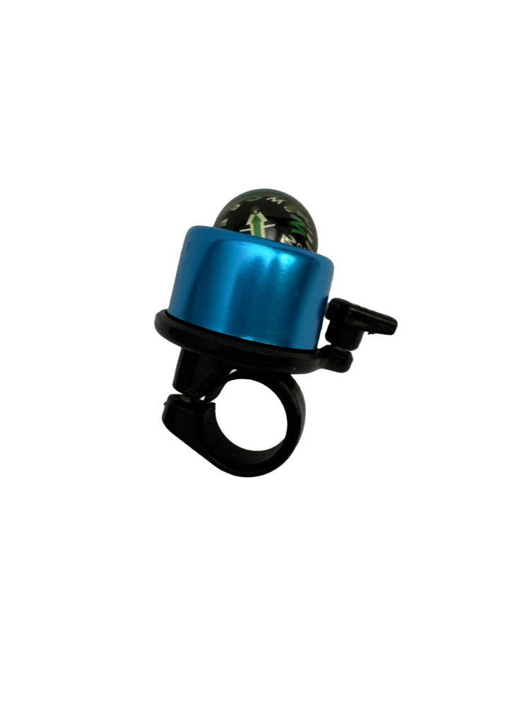 Timbre con brújula azul