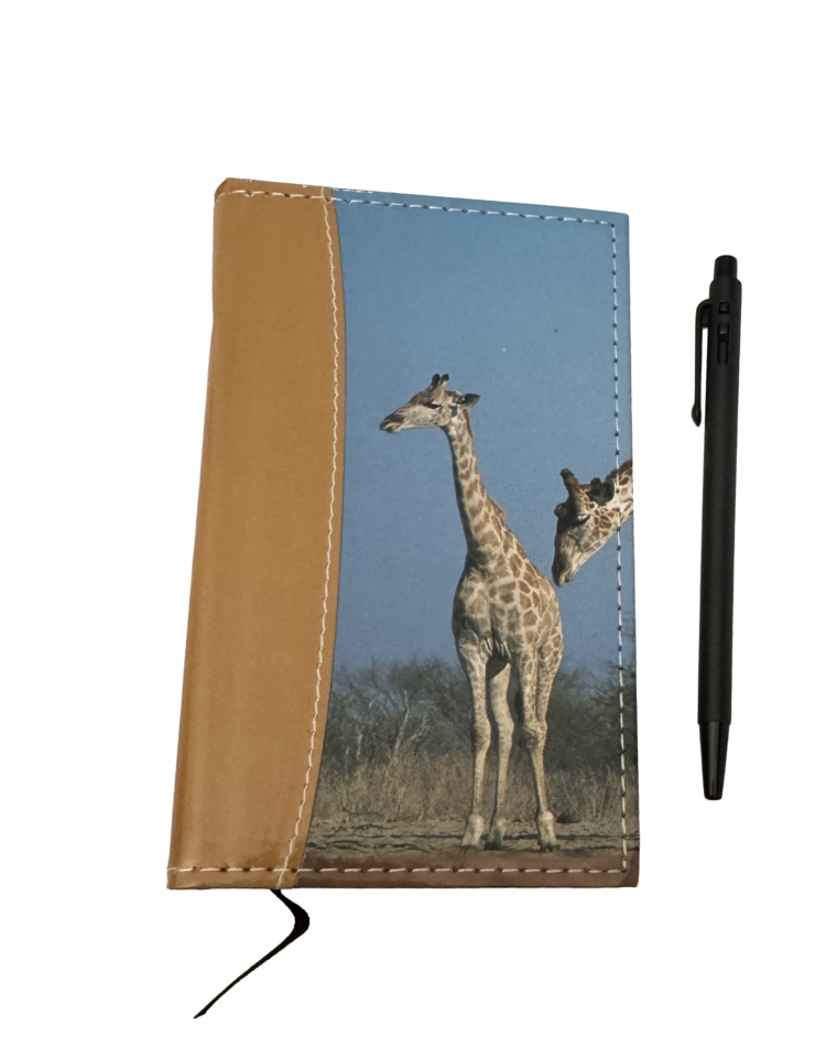 Libreta notas animales con bolígrafo
