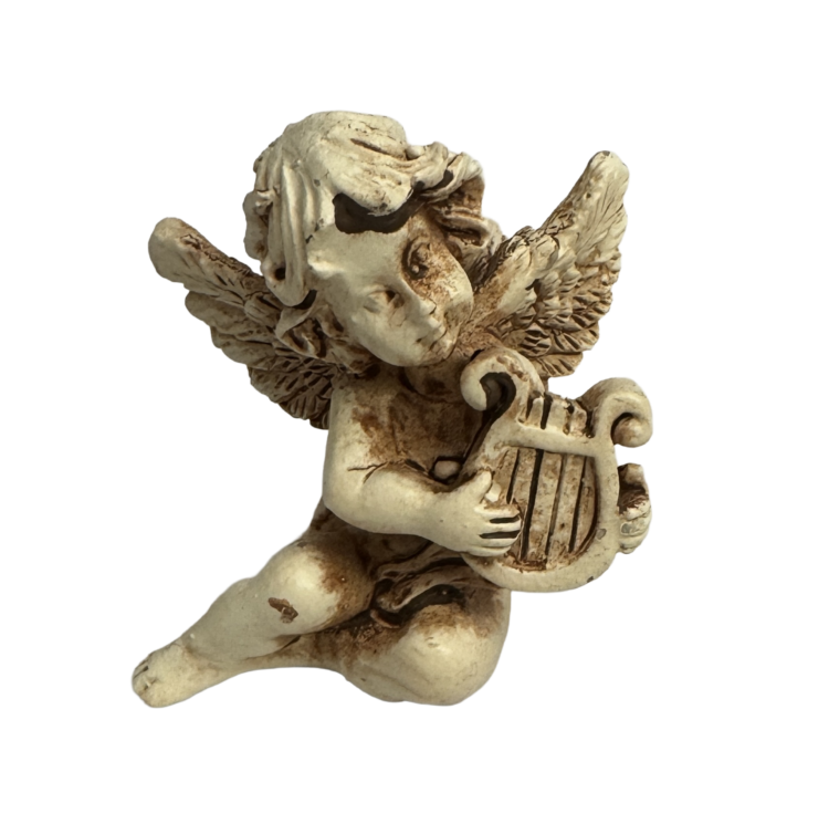 Ángel con arpa portador