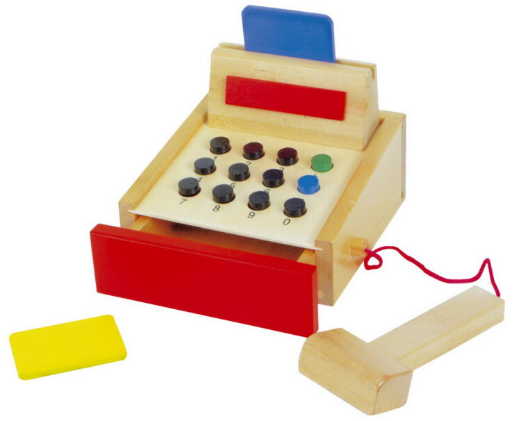 Caja registradora de madera
