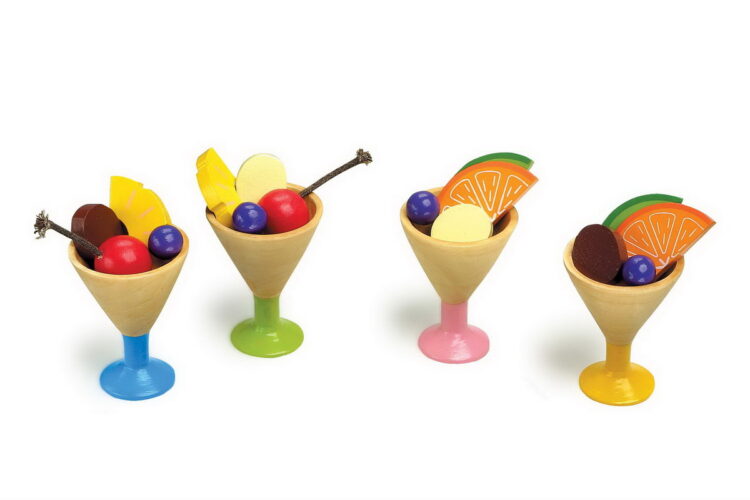 Caja de helados madera