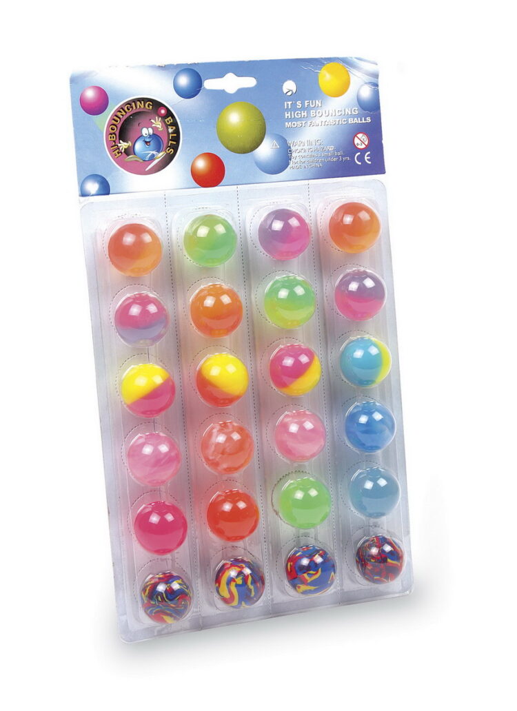 Blister pelotas de goma