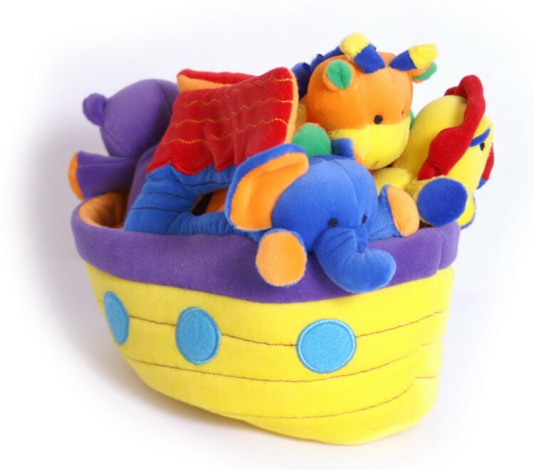 Peluche yate con animalitos L