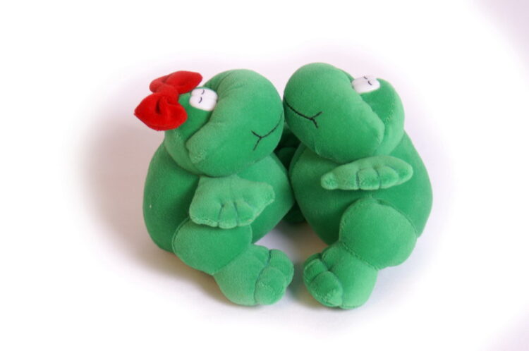 Peluches ranas enamoradas L