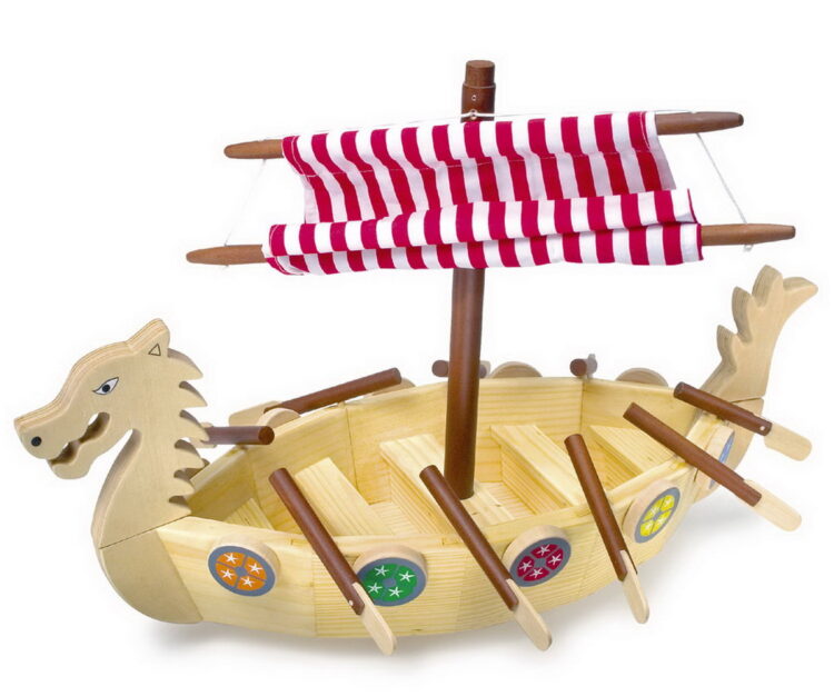 Barco Vikingo de madera L