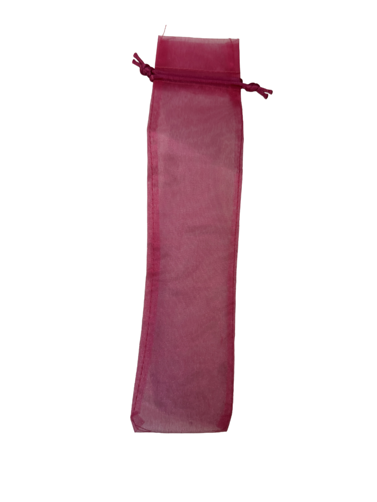 Bolsita organza rosa fucsia