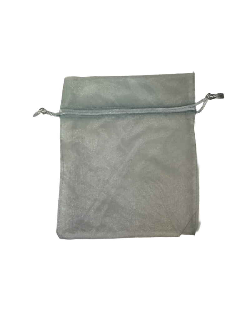 Bolsita organza azul