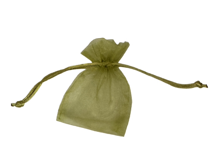 Bolsita organza verde