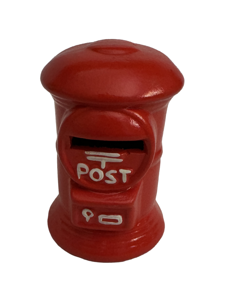 Hucha cerámica roja