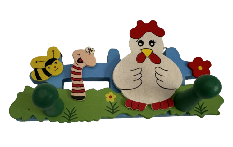 Percha colgador gallina