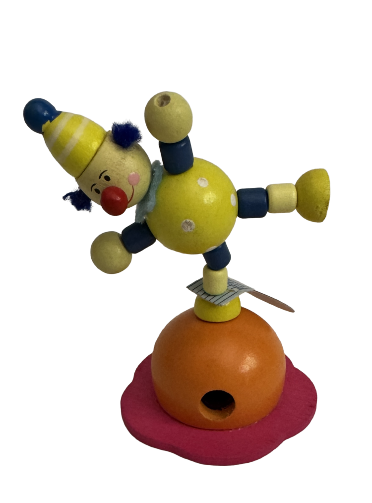 Sacapuntas madera payaso
