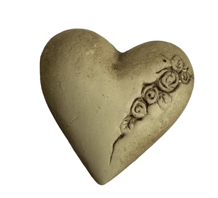 Pisapapeles corazón de cerámica
