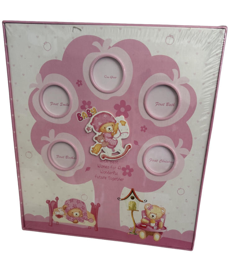 Álbum bautizo rosa