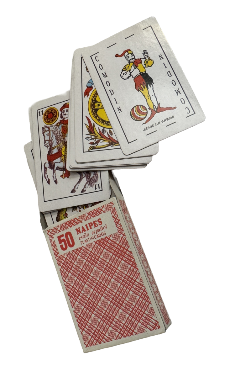 Baraja cartas naipes estilo español plastificado