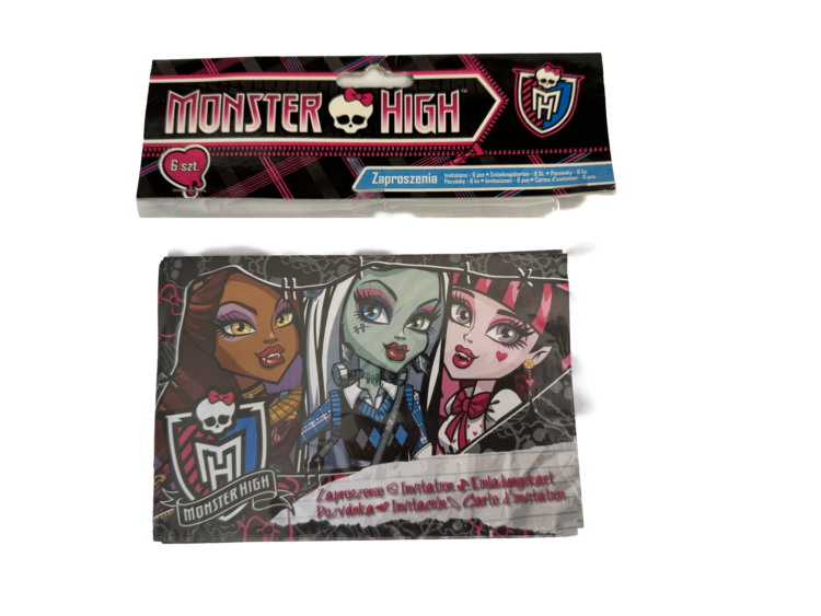 Set de tarjeras y sobres "Monster High"