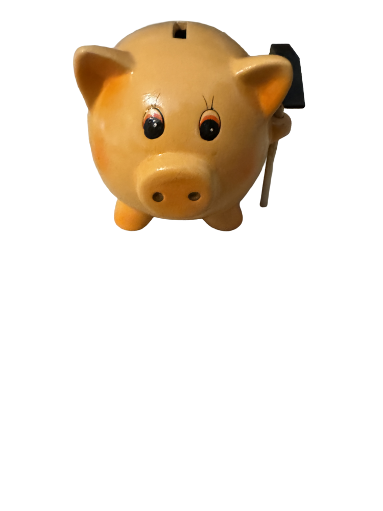 Hucha cerámica cerdito con martillo