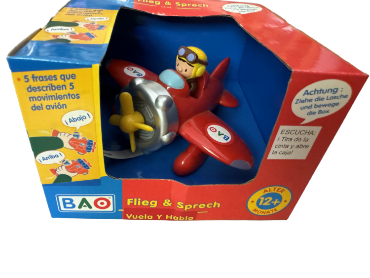 Avión vuela y habla