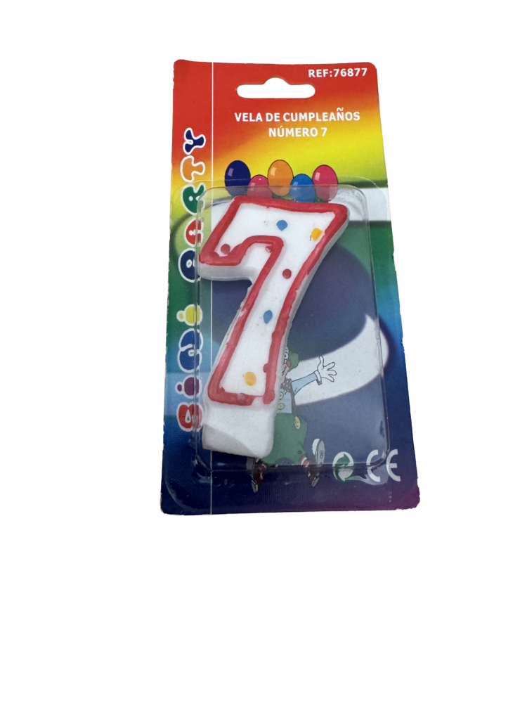 Vela cumpleaños 7