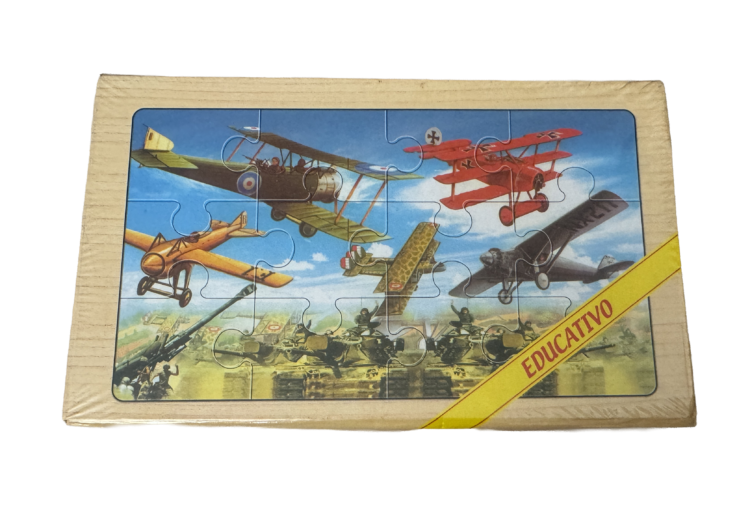 Puzle mini cuatro en 1 aviones de época