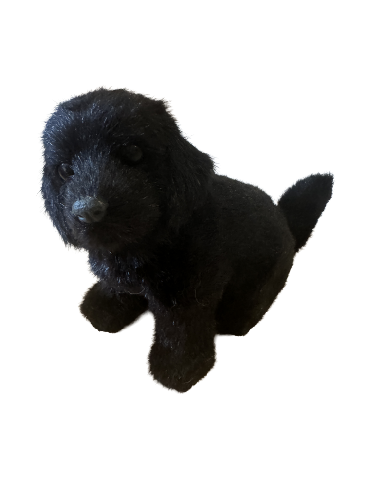 Peluche perro negro