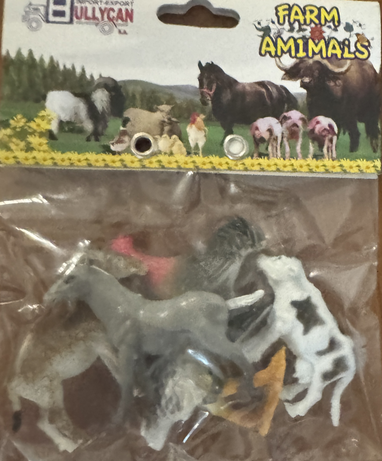 Figuras de plástico animales de granja