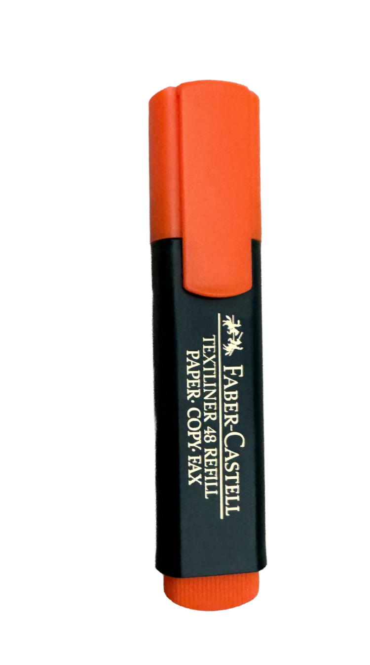 Marcador fluorescente naranja Faber Castell