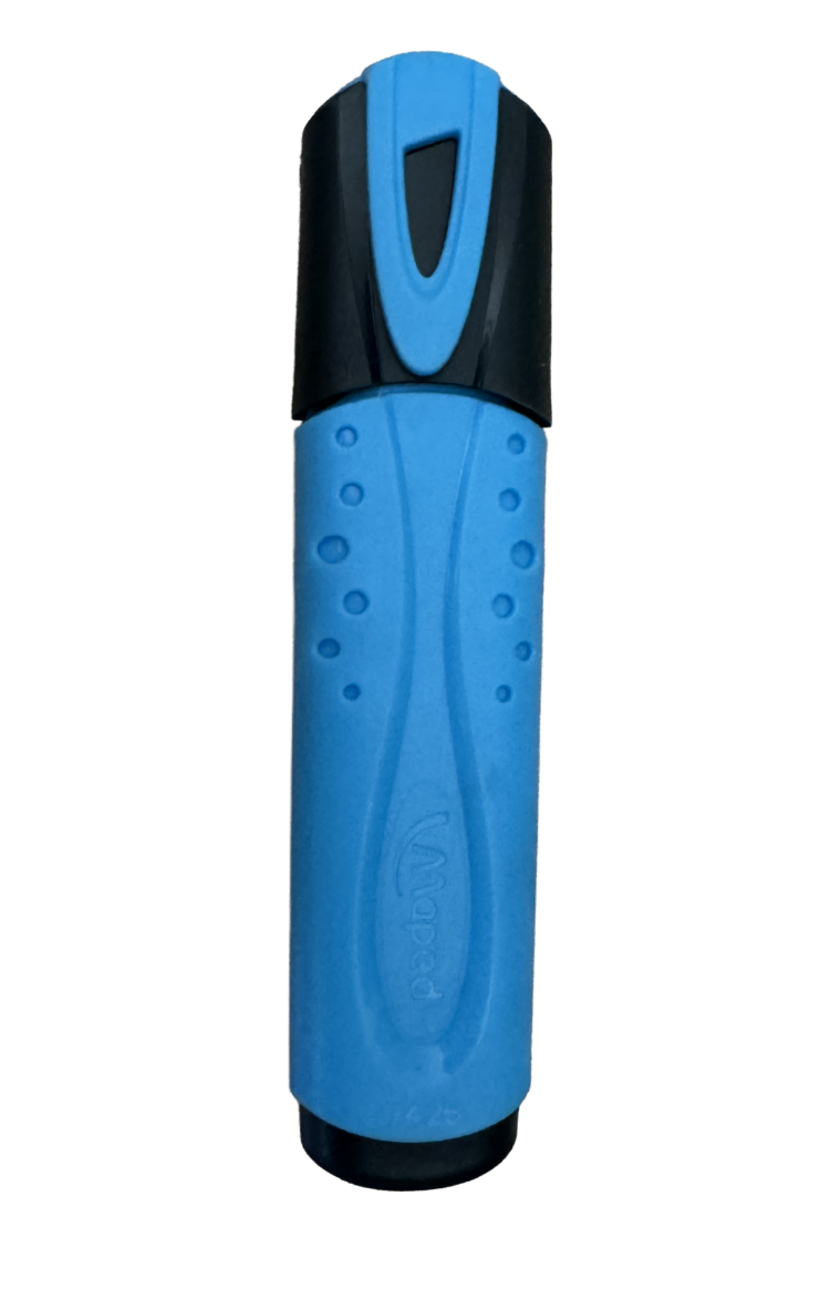 Marcador fluorescente Mapped azul