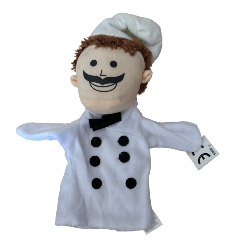 Marioneta de mano cocinero
