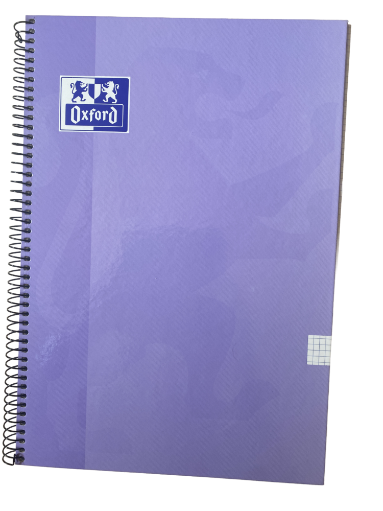 Libreta A4 Oxford 4x4 morada