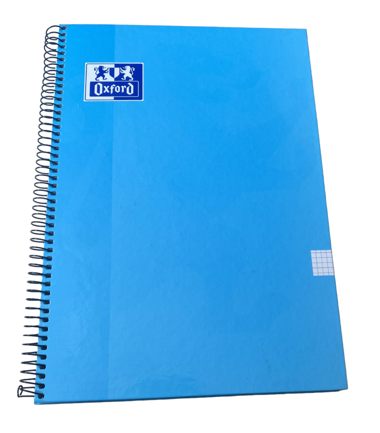 Libreta A4 Oxford 4x4 azul