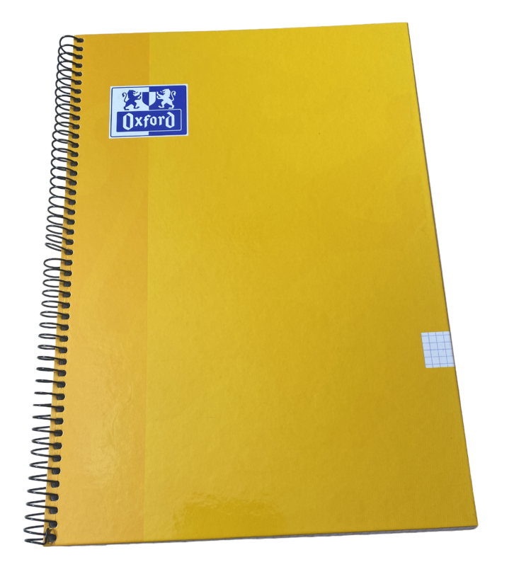 Libreta A4 Oxford 4x4 amarilla