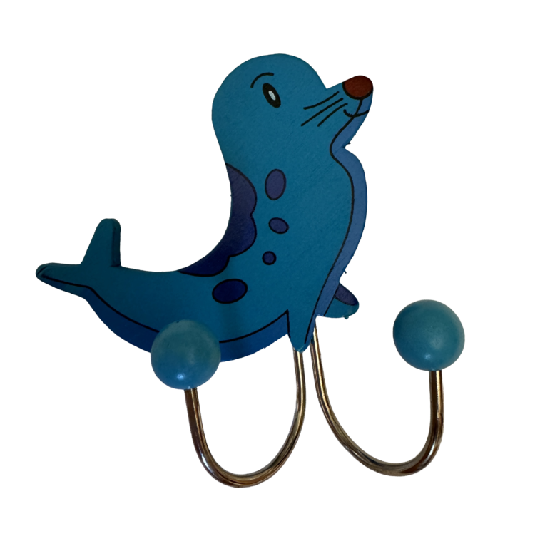 Percha colgador ballena foca