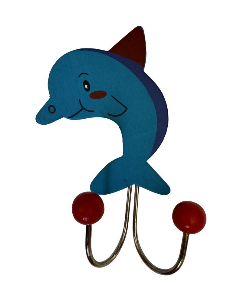 Percha colgador ballena delfín